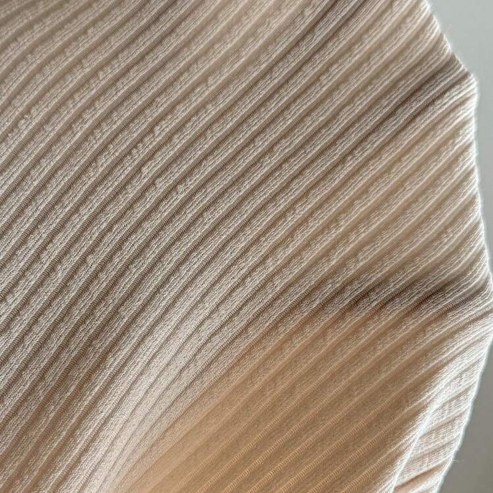 Elegant Cream Ribbed set - Picture 4 of 5